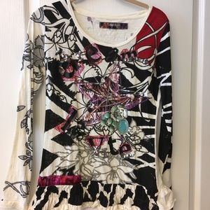 Desigual Medium Long Sleeved Tunic DREAM
